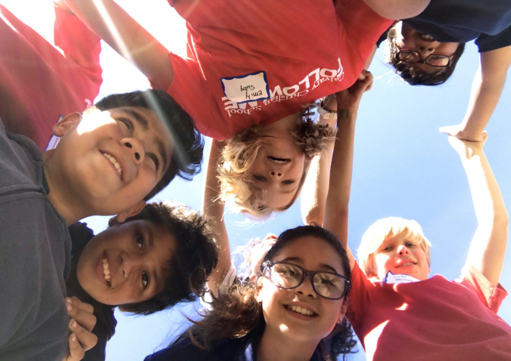 Students bond at beach cleanup