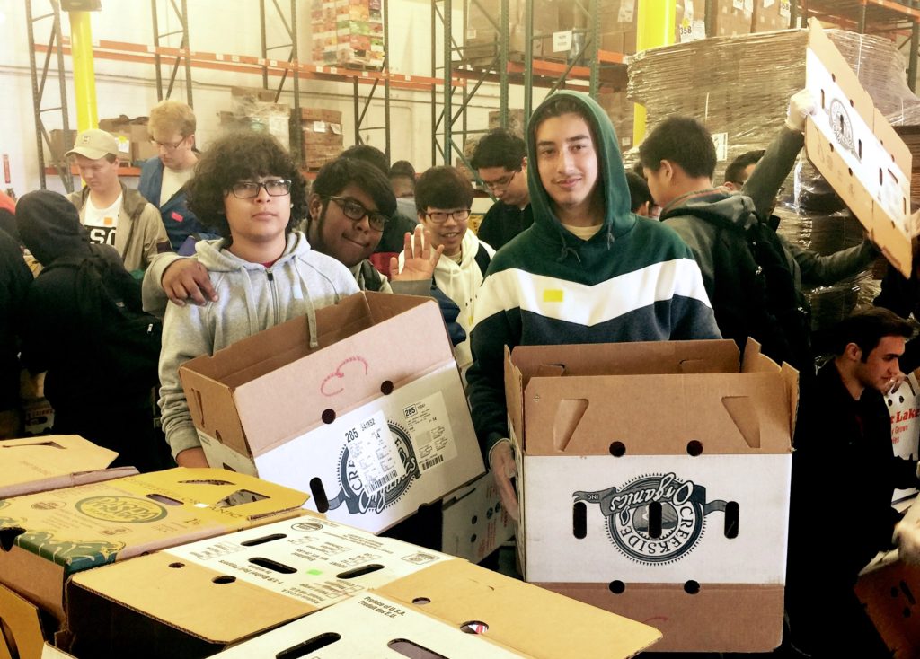 RKHS Students Serve Community at Los Angeles Food Bank